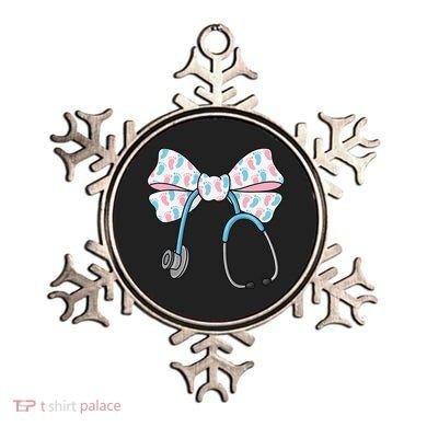NICU Nurse Coquette Bow Stethoscope Bow NICU Nurse Week Ornament
