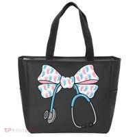 NICU Nurse Coquette Bow Stethoscope Bow NICU Nurse Week Tote Bag thumb 0