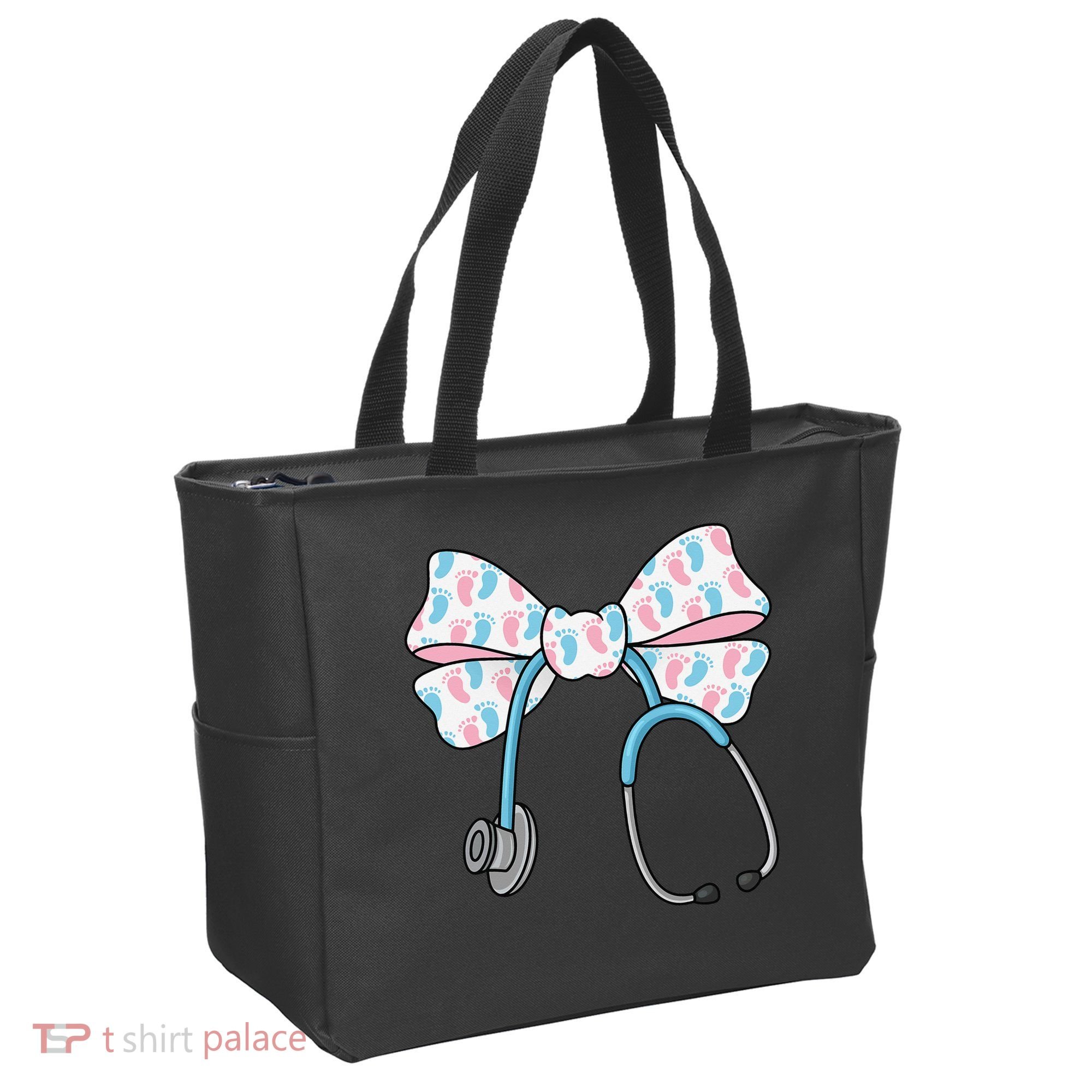 NICU Nurse Coquette Bow Stethoscope Bow NICU Nurse Week Tote Bag