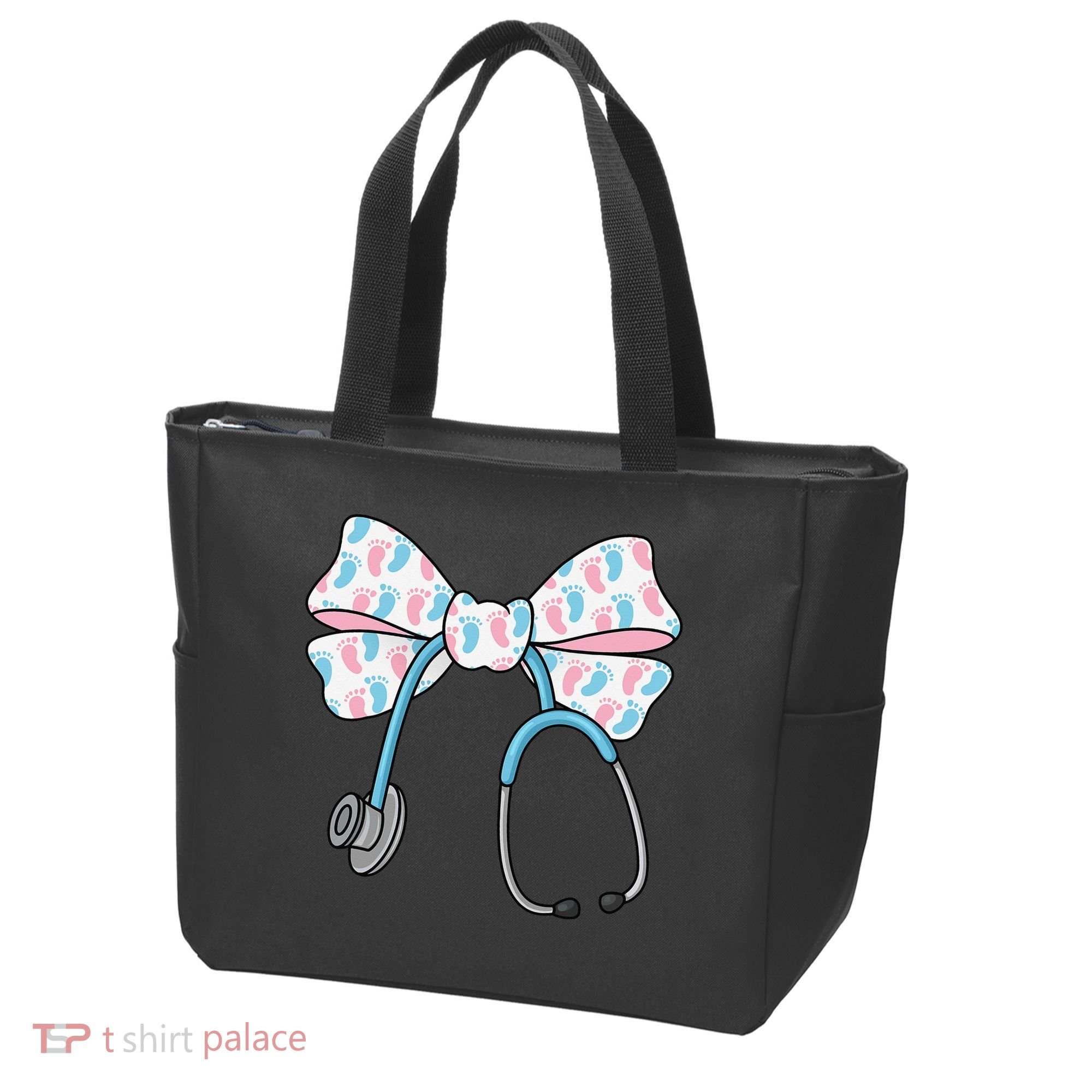 NICU Nurse Coquette Bow Stethoscope Bow NICU Nurse Week Tote Bag