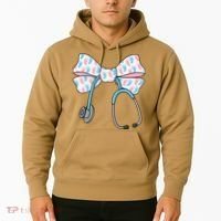 NICU Nurse Coquette Bow Stethoscope Bow NICU Nurse Week Hoodie thumb 2