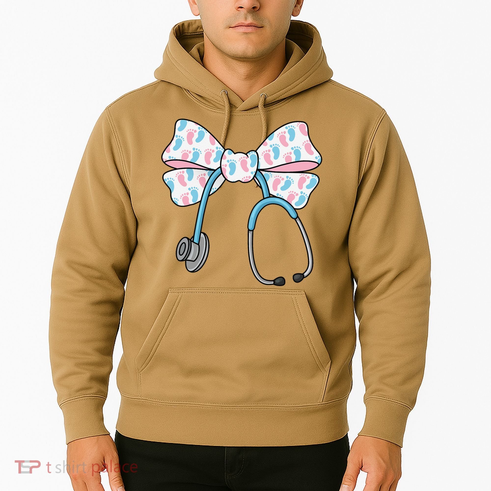 NICU Nurse Coquette Bow Stethoscope Bow NICU Nurse Week Hoodie