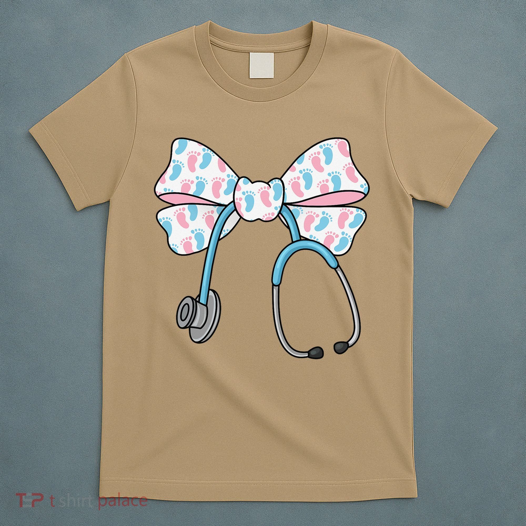 NICU Nurse Coquette Bow Stethoscope Bow NICU Nurse Week T-Shirt