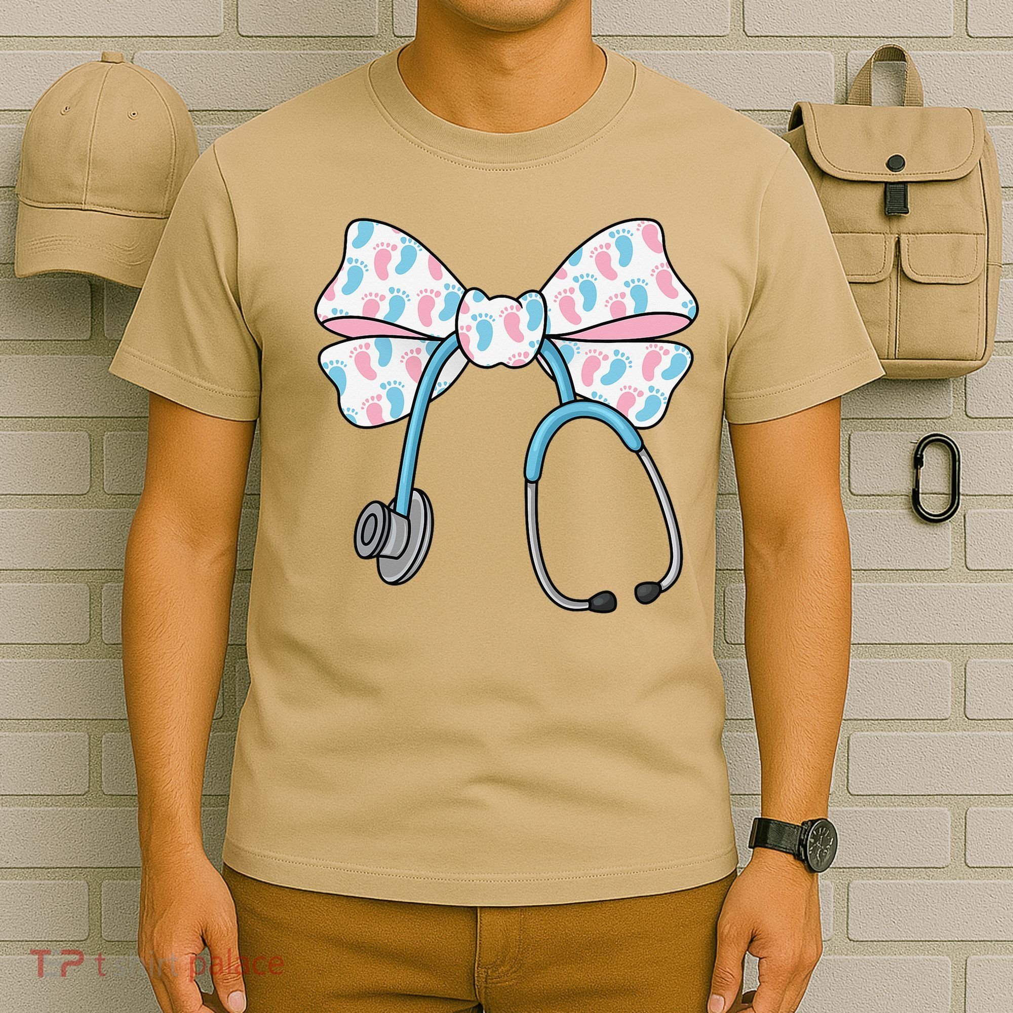 NICU Nurse Coquette Bow Stethoscope Bow NICU Nurse Week T-Shirt