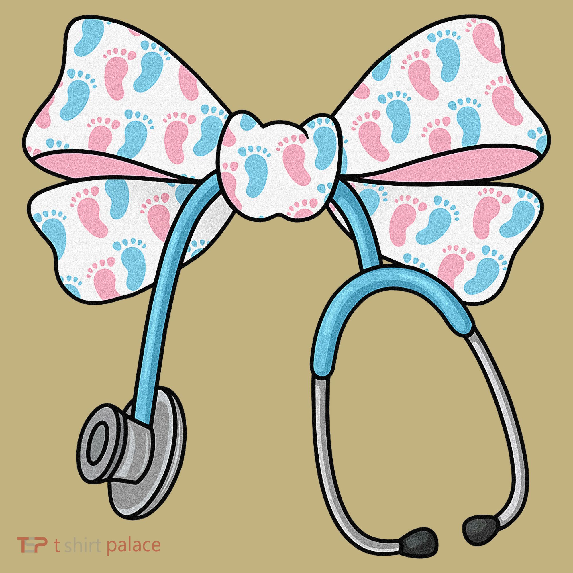 NICU Nurse Coquette Bow Stethoscope Bow NICU Nurse Week Mousepad
