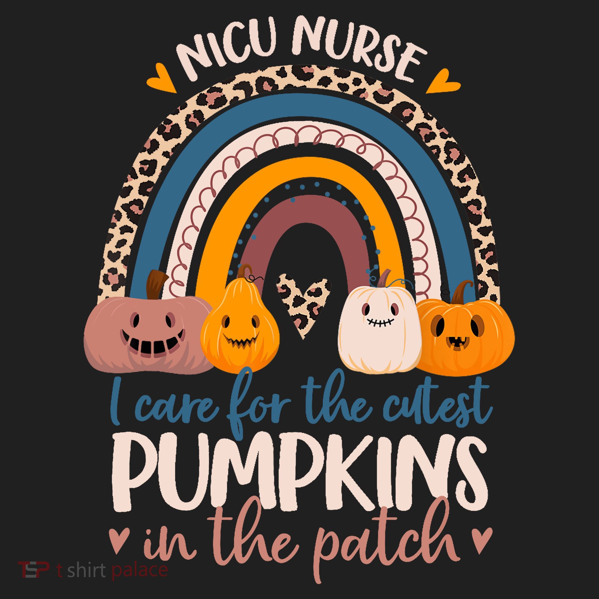 NICU Nurse Cutest Pumpkins In The Patch Rainbow Halloween RN Tumbler
