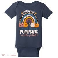 NICU Nurse Cutest Pumpkins In The Patch Rainbow Halloween RN Baby Bodysuit thumb 0