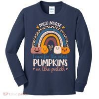 NICU Nurse Cutest Pumpkins In The Patch Rainbow Halloween RN Kids Long Sleeve Shirt thumb 0