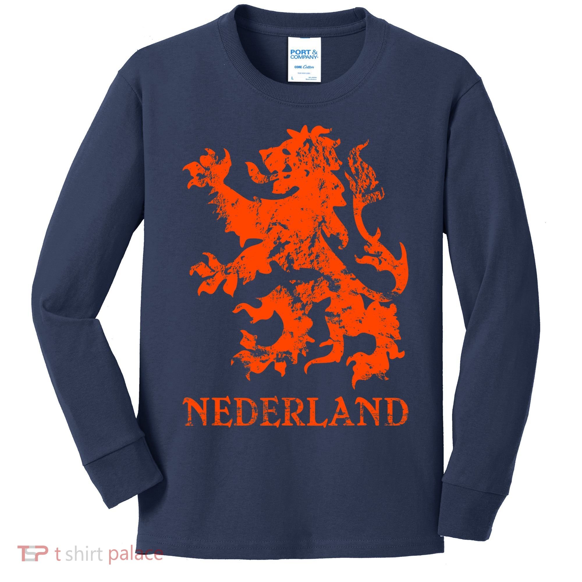 Netherlands Nederland Dutch Lion Kids Long Sleeve Shirt