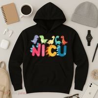 NICU Nurse Dinosaur Neonatal Intensive Care Unit Hoodie thumb 3