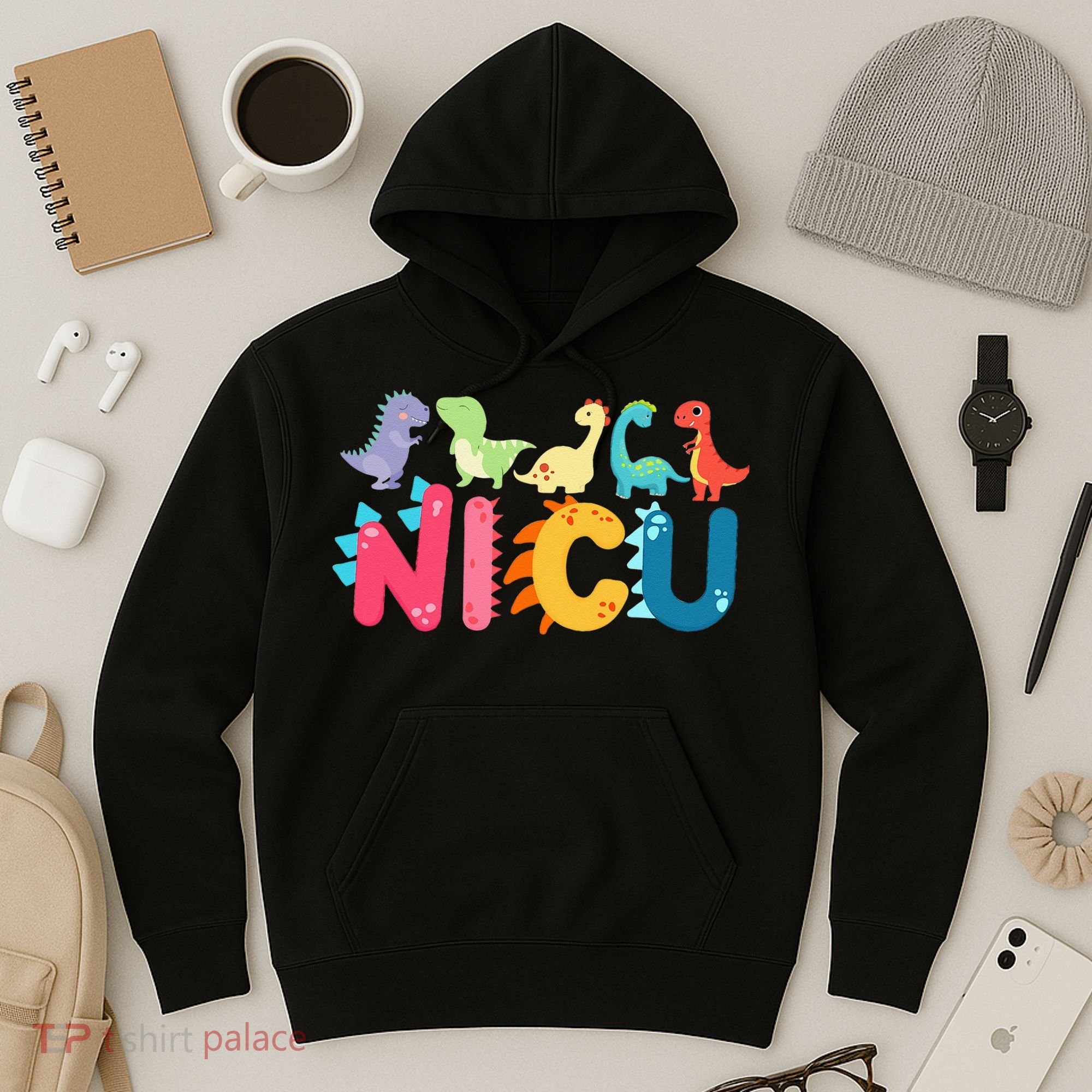 NICU Nurse Dinosaur Neonatal Intensive Care Unit Hoodie