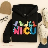 NICU Nurse Dinosaur Neonatal Intensive Care Unit Hoodie thumb 4