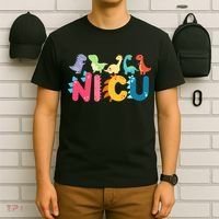 NICU Nurse Dinosaur Neonatal Intensive Care Unit T-Shirt thumb 6