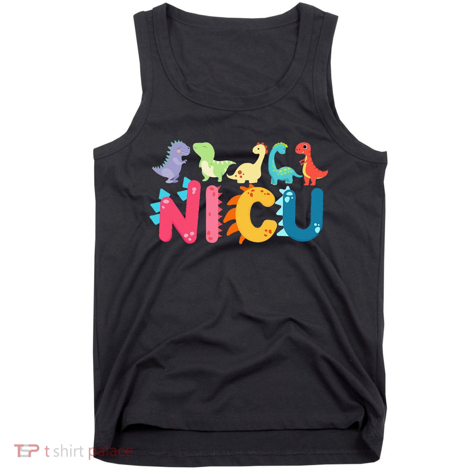 NICU Nurse Dinosaur Neonatal Intensive Care Unit Tank Top