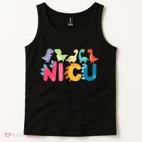 NICU Nurse Dinosaur Neonatal Intensive Care Unit Tank Top thumb 2