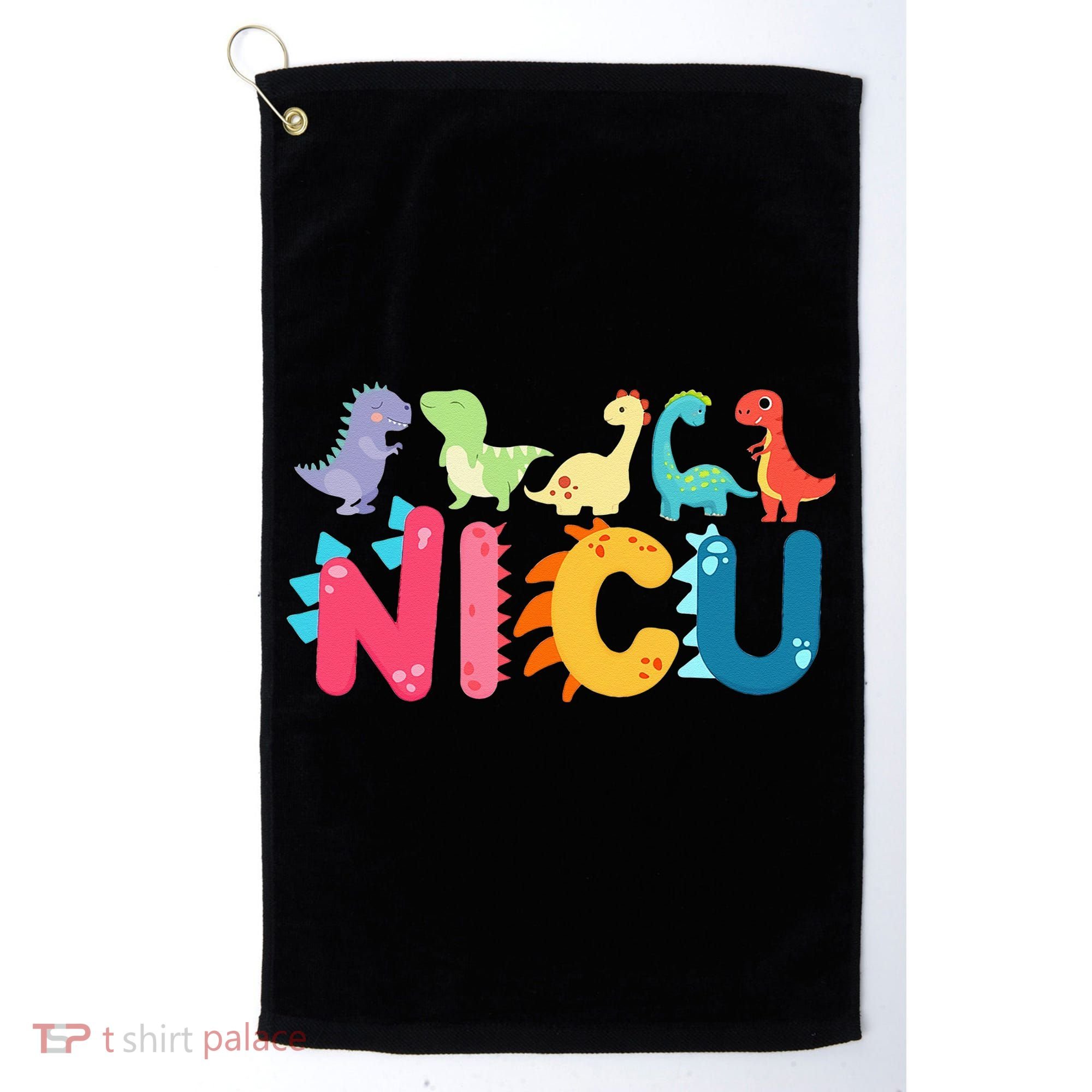 NICU Nurse Dinosaur Neonatal Intensive Care Unit Golf Towel