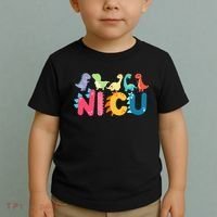 NICU Nurse Dinosaur Neonatal Intensive Care Unit Toddler T-Shirt thumb 2