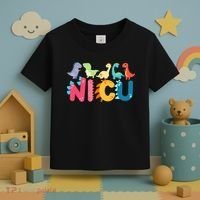 NICU Nurse Dinosaur Neonatal Intensive Care Unit Toddler T-Shirt thumb 3