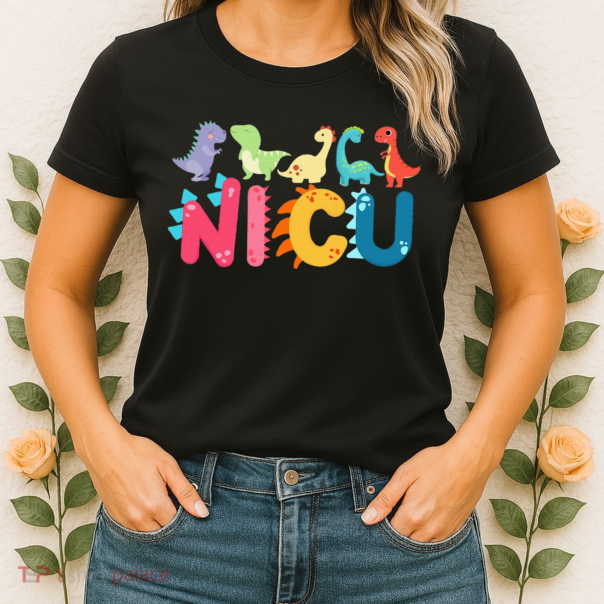 NICU Nurse Dinosaur Neonatal Intensive Care Unit Women's T-Shirt