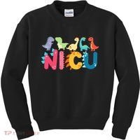 NICU Nurse Dinosaur Neonatal Intensive Care Unit Kids Sweatshirt thumb 0