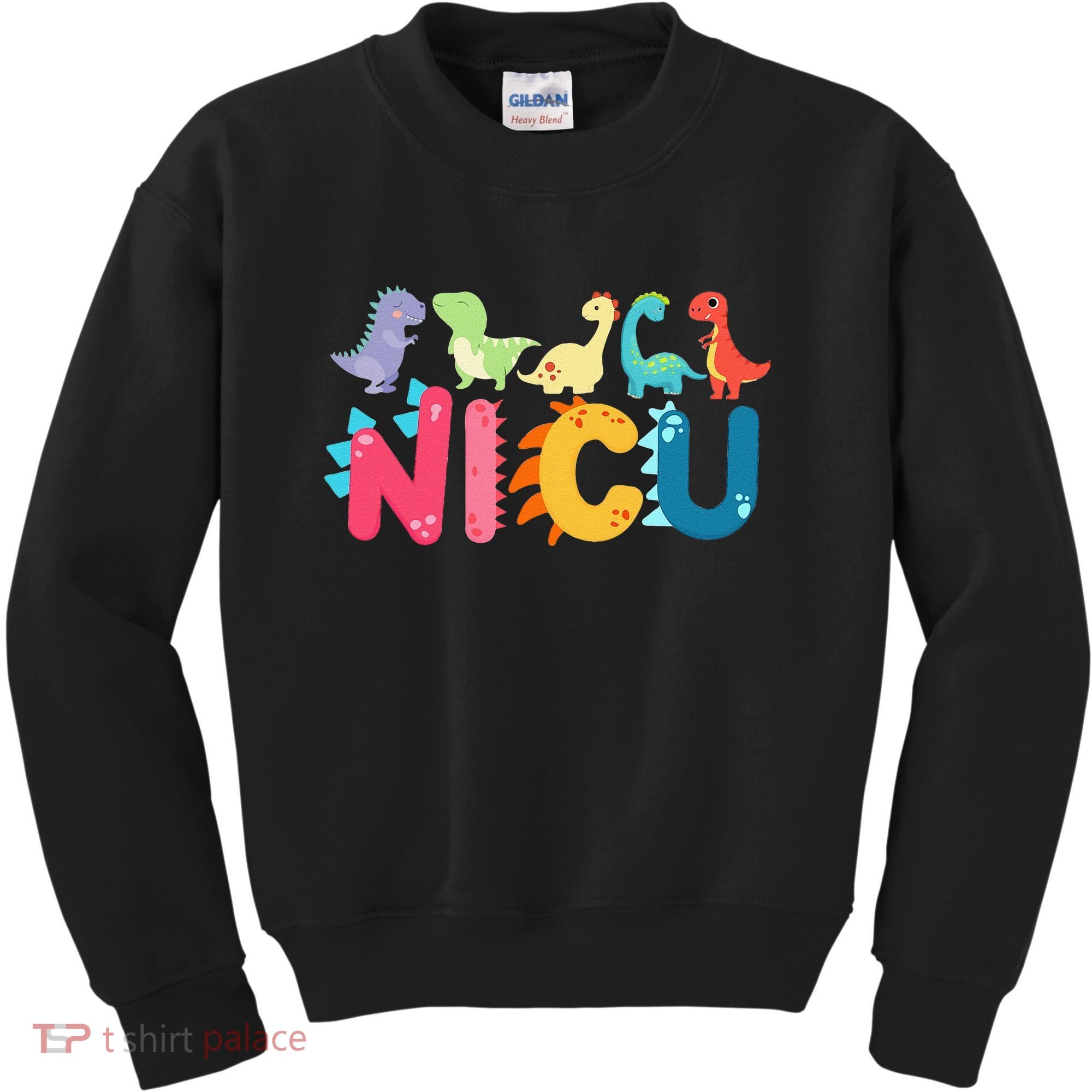 NICU Nurse Dinosaur Neonatal Intensive Care Unit Kids Sweatshirt