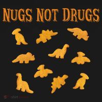 Nugs Not Drugs Dinosaur Chicken Nugget Kids Hoodie thumb 5