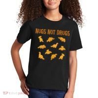 Nugs Not Drugs Dinosaur Chicken Nugget Kids T-Shirt thumb 2
