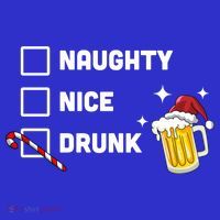Nice Naughty Drunk Check Christmas Beer Funny Ing Xmas Gift Apron thumb 3