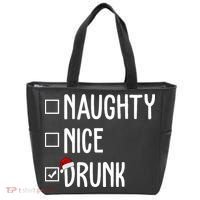 Naughty Nice Drunk Funny Christmas Checklist Tote Bag thumb 0