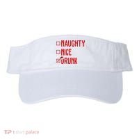 Naughty Nice Drunk Funny Christmas Checklist Visor thumb 0