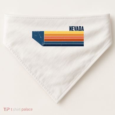 Retro Vintage Nevada USA-Made Doggie Bandana