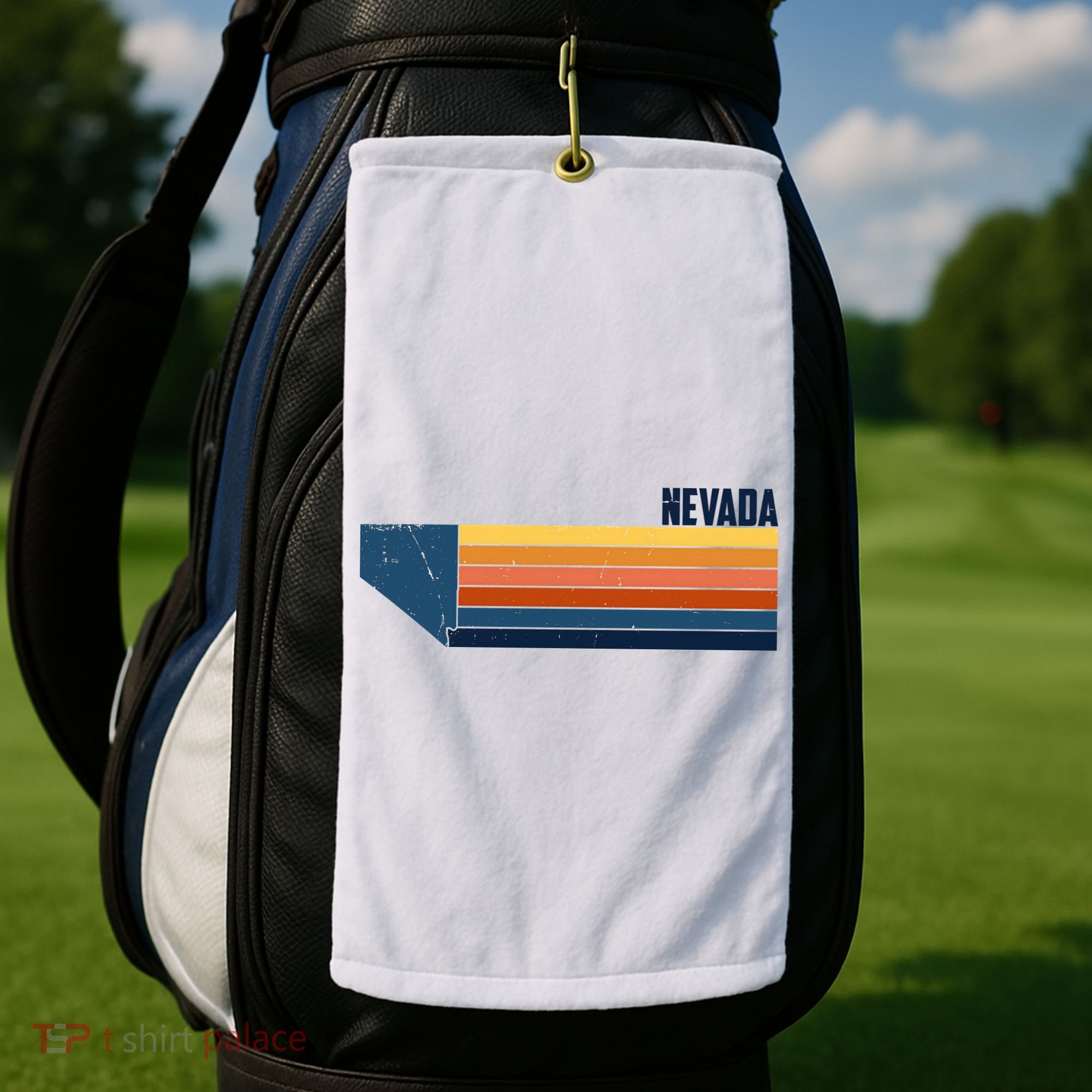 Retro Vintage Nevada Golf Towel