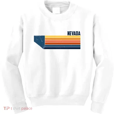 Retro Vintage Nevada Kids Sweatshirt