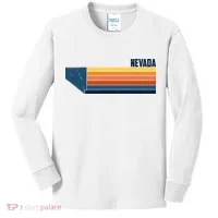 Retro Vintage Nevada Kids Long Sleeve Shirt thumb 0
