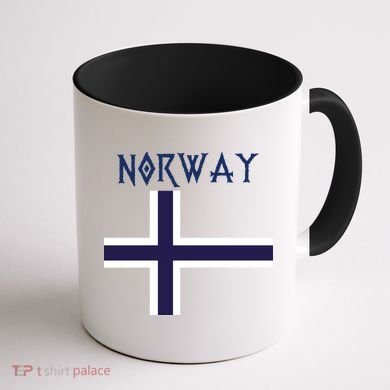 Norway Norwegian Flag Coffee Mug back