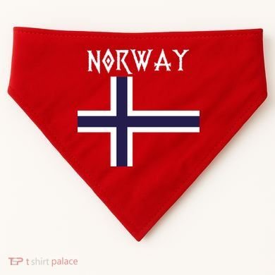 Norway Norwegian Flag USA-Made Doggie Bandana
