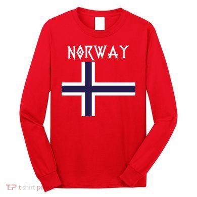 Norway Norwegian Flag Long Sleeve Shirt