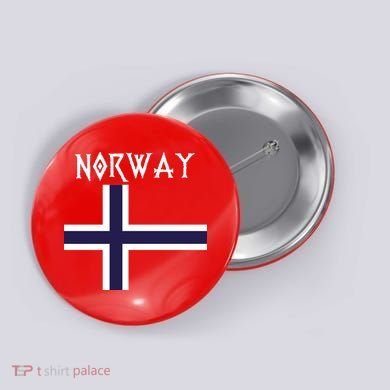Norway Norwegian Flag Button