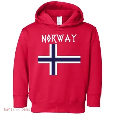 Norway Norwegian Flag Toddler Hoodie