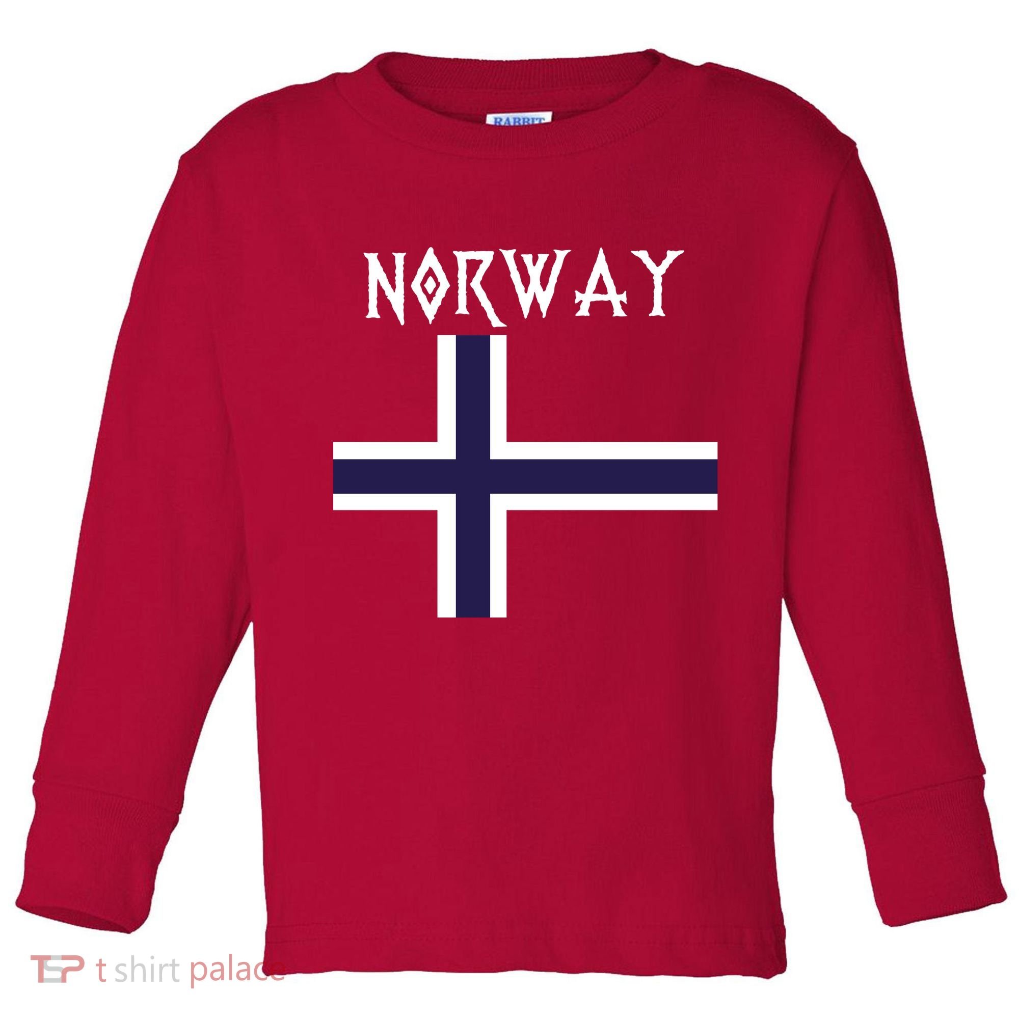 Norway Norwegian Flag Toddler Long Sleeve Shirt