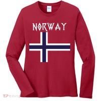 Norway Norwegian Flag Women's Long Sleeve Shirt thumb 0