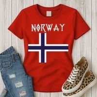 Norway Norwegian Flag Women's T-Shirt thumb 3
