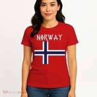 Norway Norwegian Flag Women's T-Shirt thumb 4