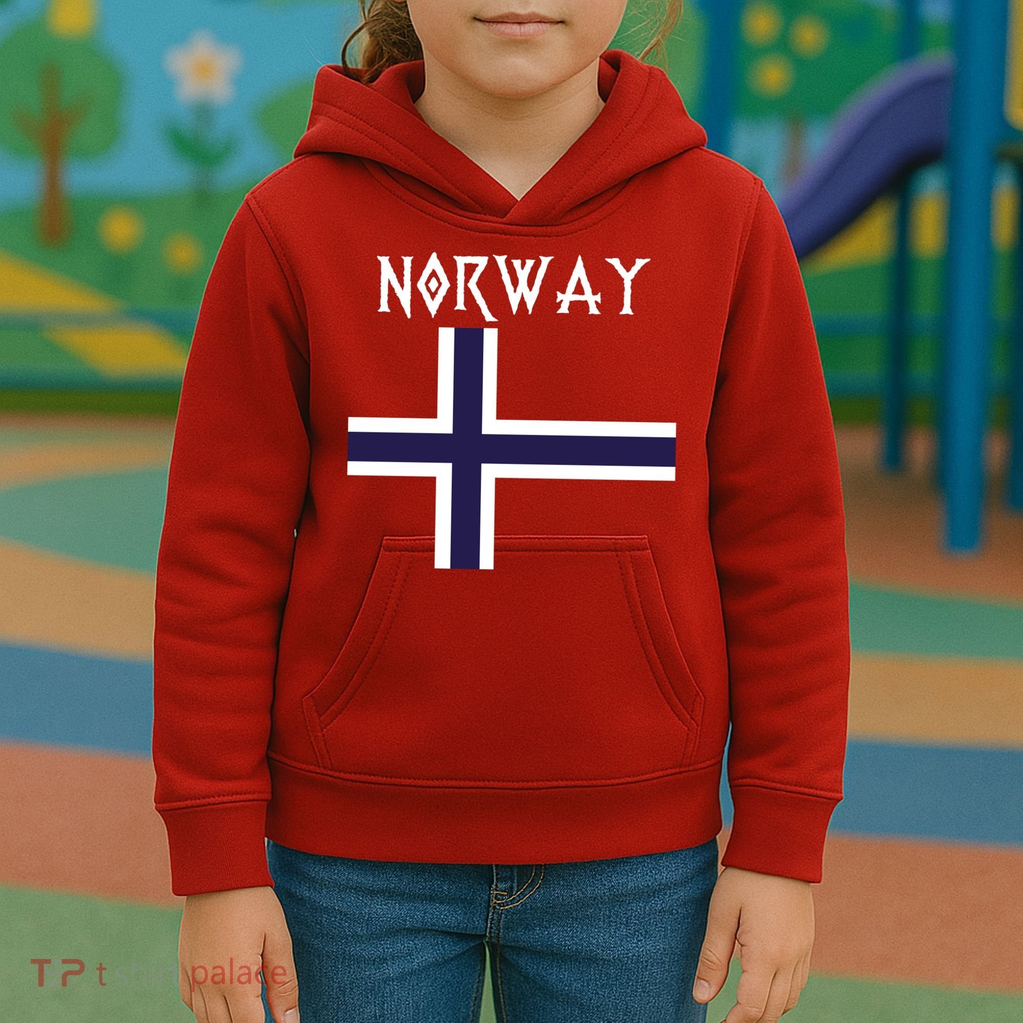 Norway Norwegian Flag Kids Hoodie