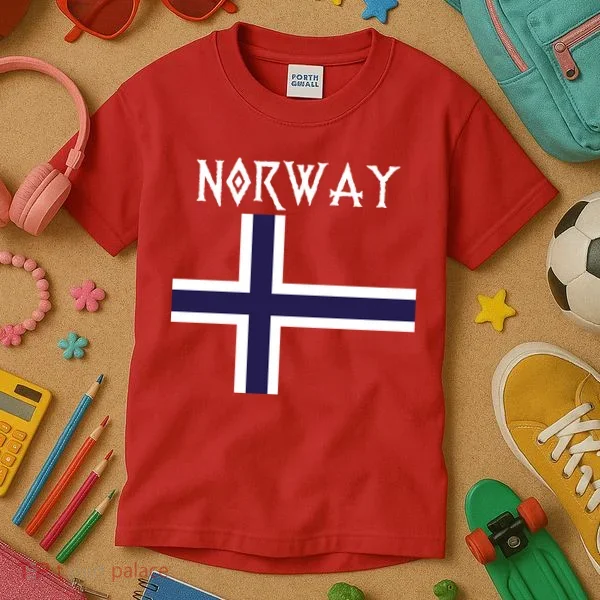Norway Norwegian Flag Kids T-Shirt