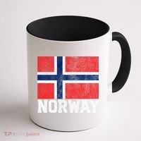 Norway Norwegian Flag National Pride Roots Country Nation Gift Coffee Mug thumb 1