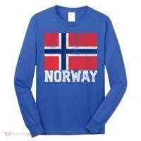 Norway Norwegian Flag National Pride Roots Country Nation Gift Long Sleeve Shirt thumb 0