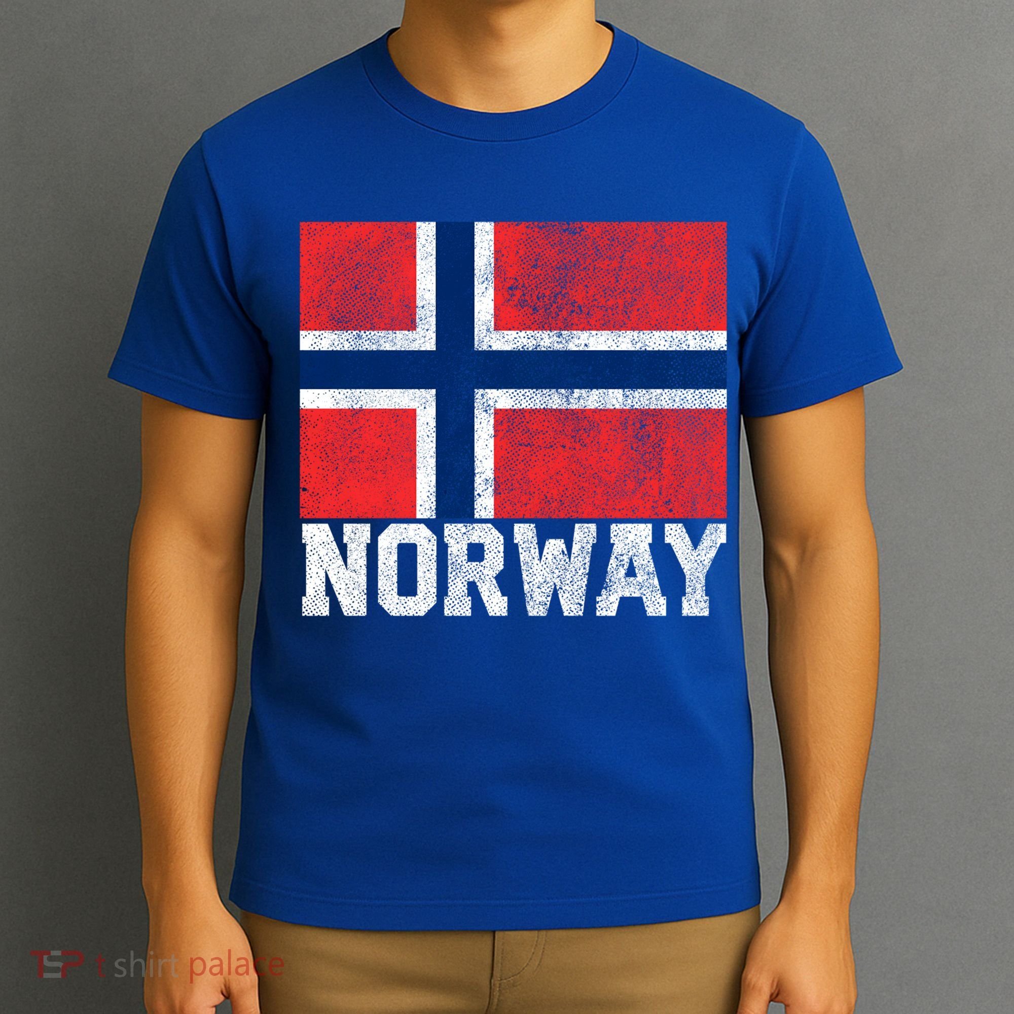 Norway Norwegian Flag National Pride Roots Country Nation Gift T-Shirt