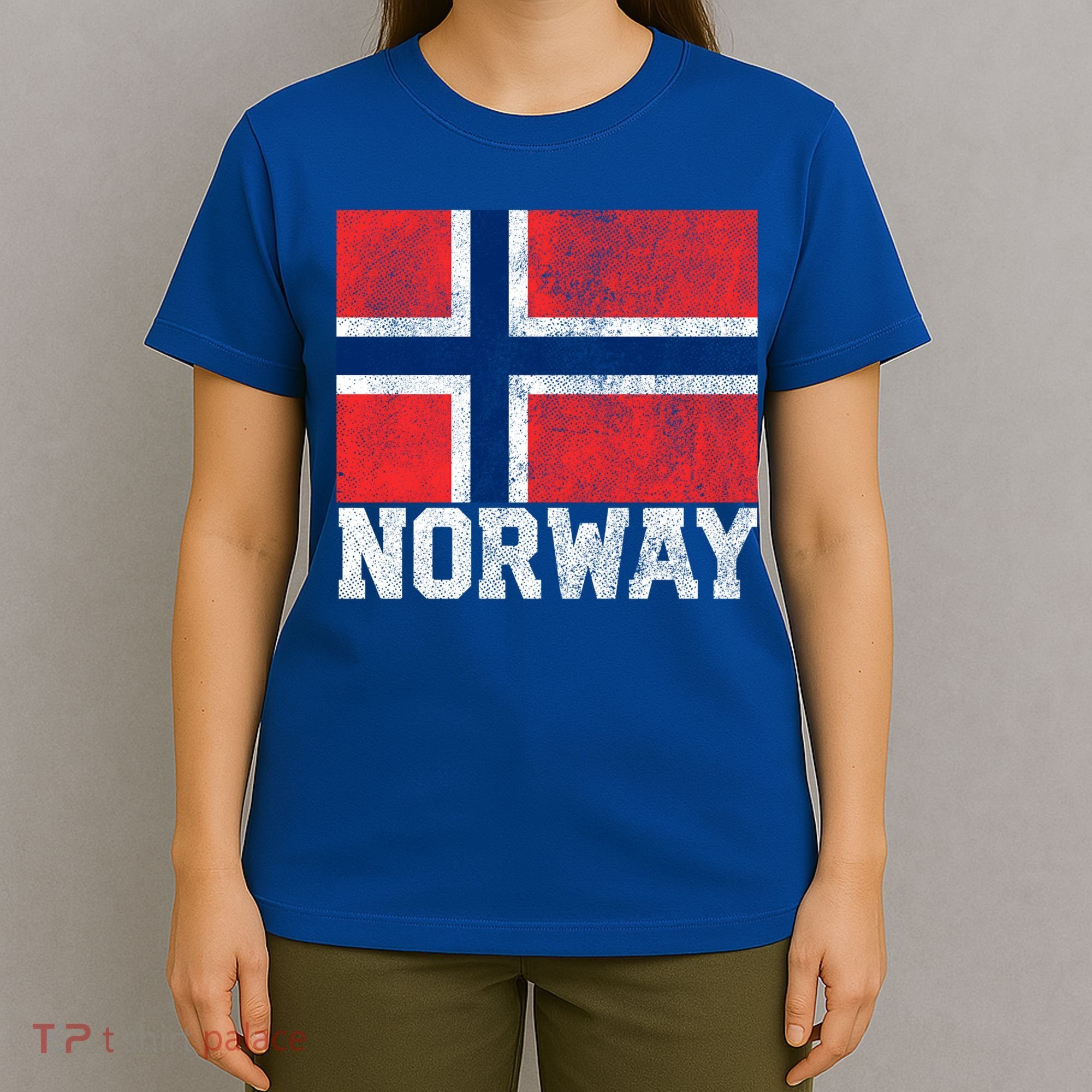 Norway Norwegian Flag National Pride Roots Country Nation Gift T-Shirt