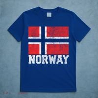 Norway Norwegian Flag National Pride Roots Country Nation Gift T-Shirt thumb 5